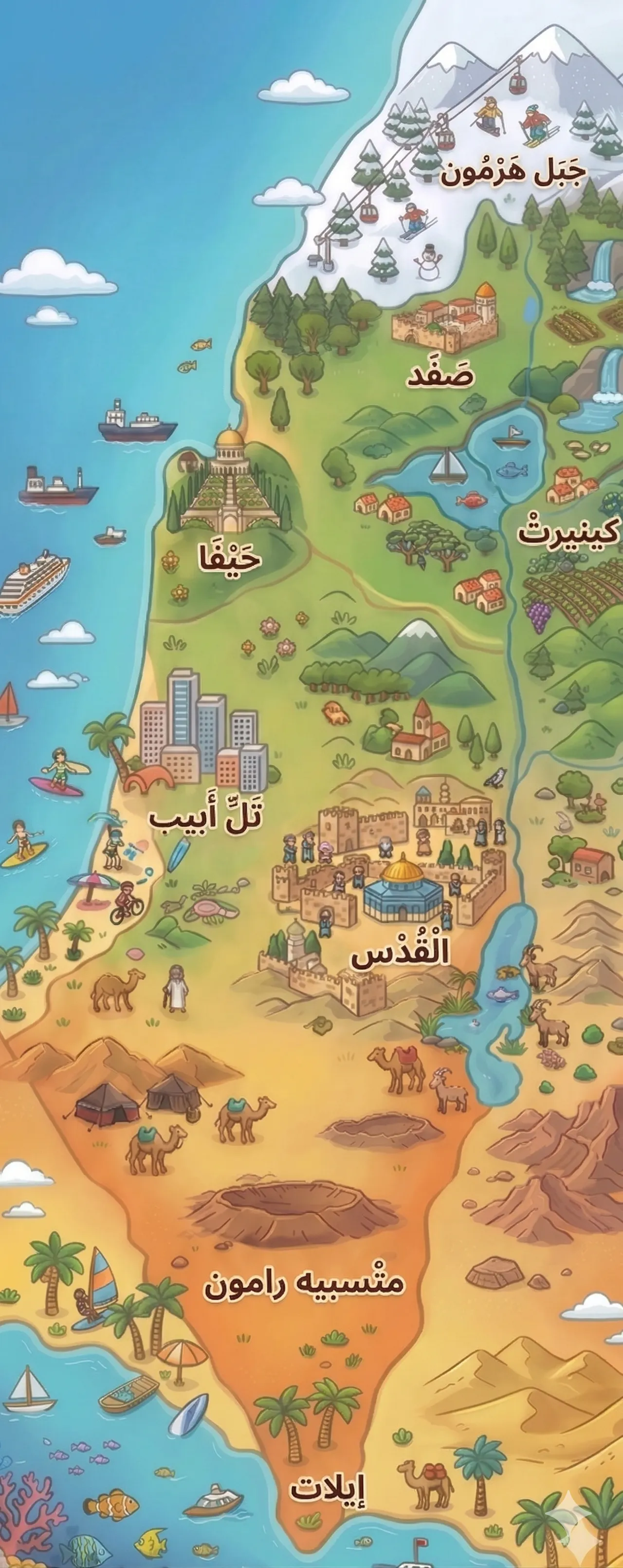 خريطة إسرائيل