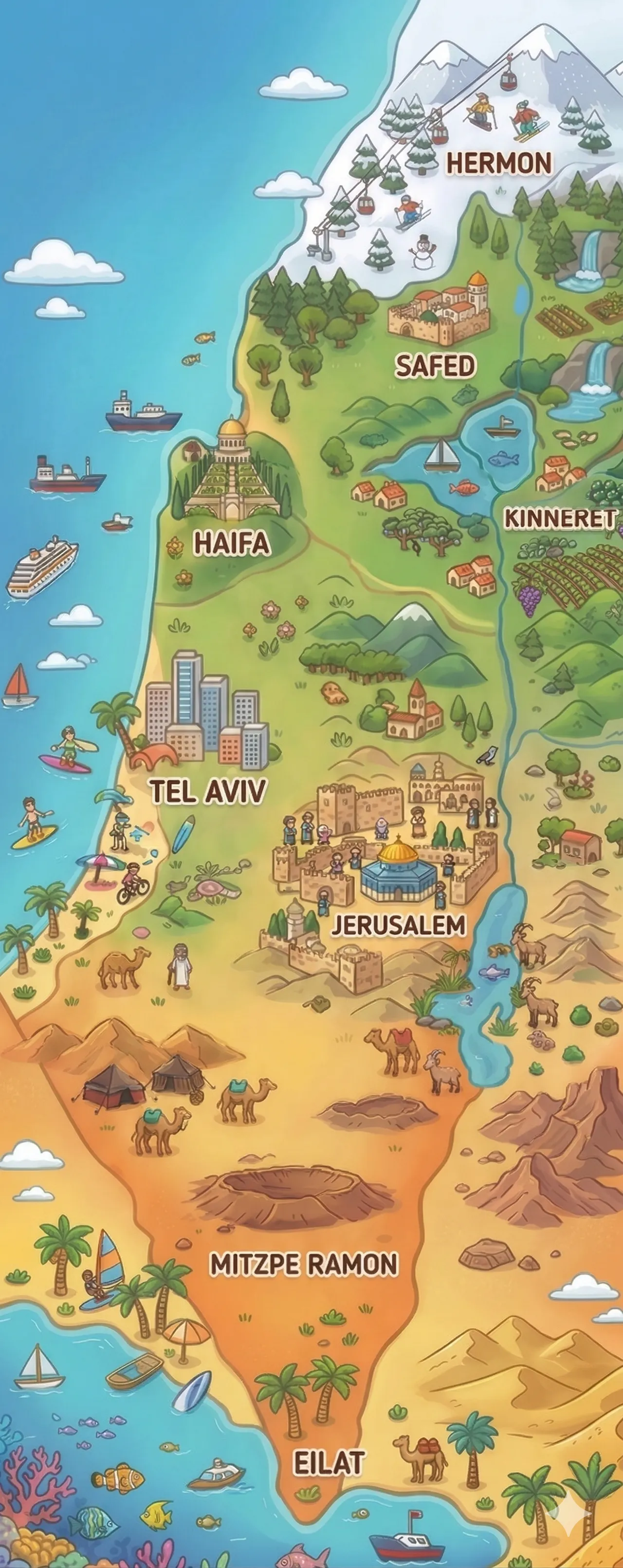 Map of Israel